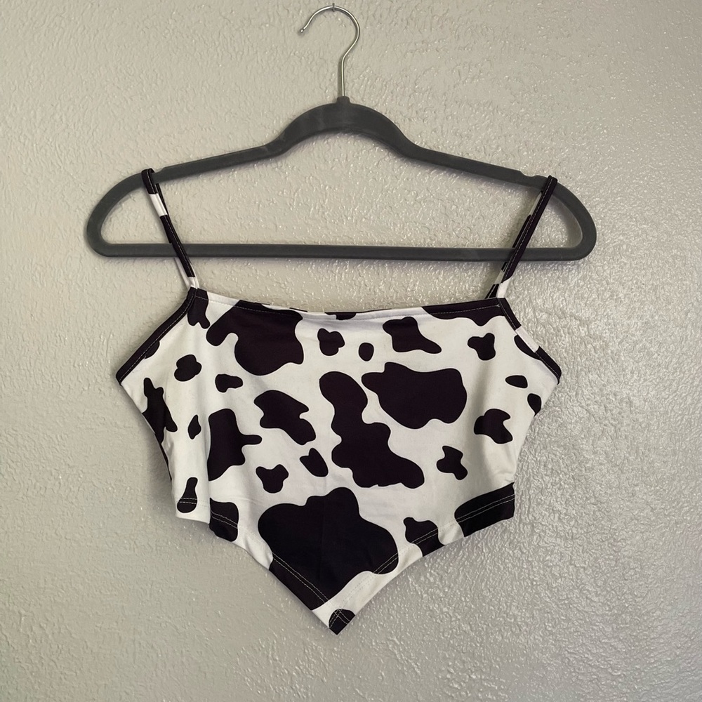 ‘Cowgirl Chic’ cowprint crop top